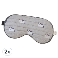 현미온미 눈찜질팩 자수시리즈 냥이, 1개입, 2개