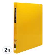 Wiz Office Fron 透明活頁夾 40p, 黃色, 2個