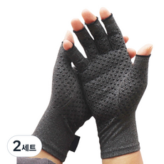 GROOVSTAR 加壓護腕露指手套 灰色, 2套