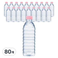 CRYSTAL 무라벨 생수, 500ml, 80개