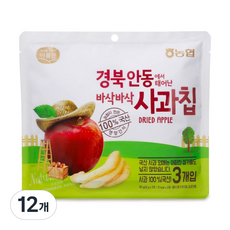 Arumchan 蘋果脆片, 20g, 12個