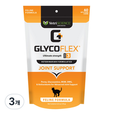 글라이코플렉스 고양이 영양제, 뼈/관절강화, 120g, 3개