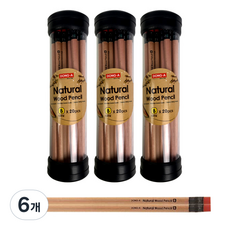 DONG-A Natural Wood 天然木質橡皮擦鉛筆 B 20入, 單一顏色