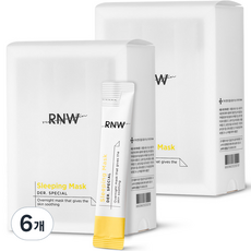 알엔더블유 세라마이드 더 슬리핑 마스크팩, 84ml, 6개
