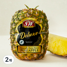 신세계푸드 크라운리스 디럭스 파인애플, 2개, 1.4kg