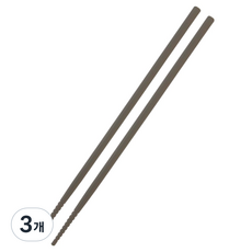 JR 矽膠油炸料理筷, 3個, 摩卡