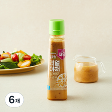풀무원 저당 리얼야채 참깨연근 드레싱, 230g, 6개