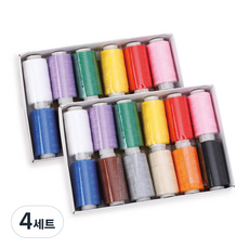 마켓플랜 마일드 봉제실 12p, 무지개, 4세트