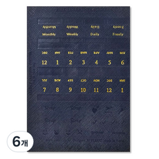 플레픽 올데이 레더 인덱스 스티커 네이비 블루, 1개입, 6개
