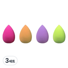 Bellus Teen 細緻臉部水滴粉撲4件組, 3套, 隨機出貨