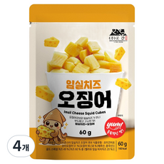 수산곳간 한입에 쏙 임실치즈 오징어큐브, 4개, 60g