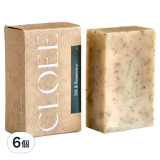 CLOEE 臉部身體皂 蒔蘿 + 迷迭香 103g 草本手工皂, 6個
