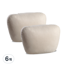 삼에스 S급 차량용 목쿠션, 베이지, 6개