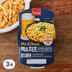 쉐프엠 맥앤치즈, 230g, 3개