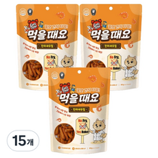 잇츠타임 강아지 먹을때요 오븐베이크칩 간식, 80g, 15개, 진미새우칩