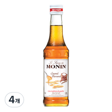 모닌 카라멜 시럽, 250ml, 4개
