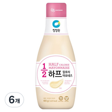청정원 하프칼로리 마요네즈, 6개, 485g
