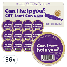 웰썸 고양이 Can I Help You 웰썸 캣 캔, 혼합맛(황태/가자미), 30g, 36개