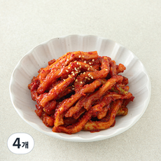 명심정 무말랭이 무침, 200g, 4개
