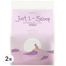 펫토리아 한삽뚝딱 프리미엄 벤토나이트 고양이 모래, 18.14kg, 2개, 유향