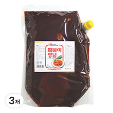 청우식품 떡볶이 양념 액상소스, 2kg, 3개