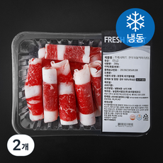 프레시미트 한우 차돌박이 2등급 (냉동), 200g, 2개
