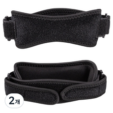 Herbzen 慢跑自行車雙向減震保護墊 黑色 內部EVA綁帶, 2個