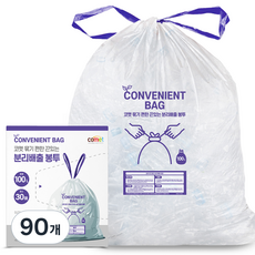 코멧 묶기 편한 끈있는 분리배출 봉투, 100L, 90개