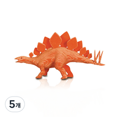 콘타모 3D 종이 입체퍼즐 스테고사우루스 나노, 오렌지색, 5개