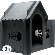 캣스테이트 DIY 캣하우스 스크래쳐, 다크그레이, 3개