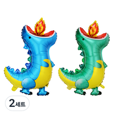 Eumes 噴火恐龍氣球 89cm 2款組合, 2套, 混合顏色