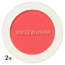 더샘 샘물 싱글 블러셔 5g, RD01 드래곤 레드, 2개