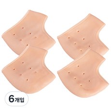 Life Plus 矽膠後腳跟保護墊 C21B 膚色有孔加厚墊 2入, 6個