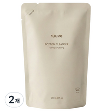 러베 아기 엉덩이 클렌저 리필, 2개, 250ml 2개, 250ml