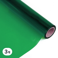 透明彩色PVC膜 綠色 0.3mm, 950 x 1000 mm, 3個
