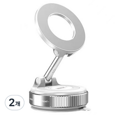 URBAN CAR 360度真空吸附磁吸手機支架, 白色, 2個