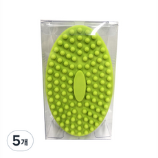 샤워 세면 브러쉬, 그린, 1개입, 5개