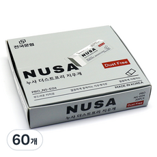 NUSA 더스트프리 지우개 NS-E04, 60개