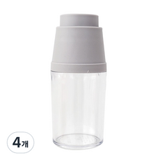 아가프라 트라이탄 요구르트 빨대컵 스위티, 그레이, 4개, 80ml
