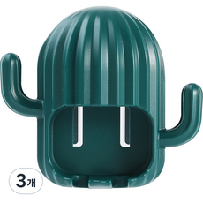 팅올 카투스 칫솔 걸이, 딥그린, 3개