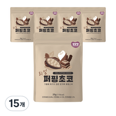 또또맘 리얼 퍼핑 유아과자, 초코, 15개, 25g