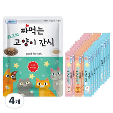 아마존 고양이 짜먹는 최고의 간식 30p, 450g, 4개, 혼합맛(연어/닭고기/참치)