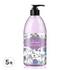 샤샤 밀크 앤 허니 바디로션 소프트머스크향, 500ml, 5개