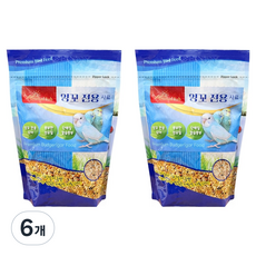 애니멀밥 잉꼬 전용 사료, 700g, 6개