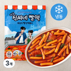 바른씨 맥도 신씨네 빨떡 부산식 빨간떡볶이 (냉동), 685g, 3개