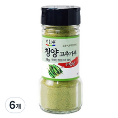 뫼달해 청양 고추가루, 38g, 6개