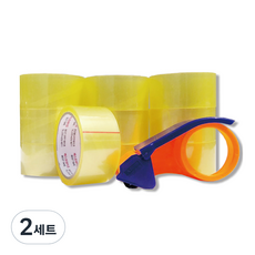 Best透明箱帶膠帶 48mm*40m 10入+切膠器組, 混色, 2組