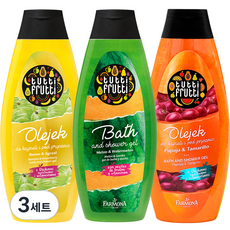 파모나 샤워젤 트로픽 세트 멜론 워터멜론 425ml + 파파야 타마릴로 425ml + 바나나 구스베리 425ml, 3세트