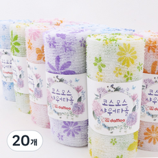 생활속다모아 에브리 국산 코스모스 샤워타올 5종 x 2p 세트, 혼합색상, 1개입, 20개