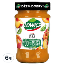 Lowicz 水蜜桃果醬, 6個, 280g